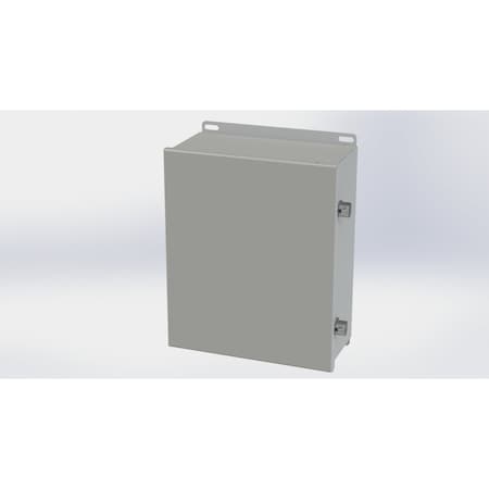 Saginaw Control & Engineering Screw Clamps Electrical Enclosures, 12.13 in H, 5 in D, 10 in W, NEMA 3R, 4, 12, 13, Carbon Steel SCE-1210CHNF